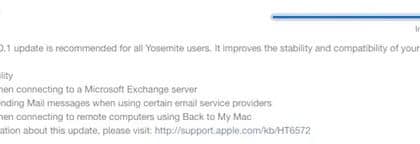 OS X Yosemite 10.10.1 Update Now Available