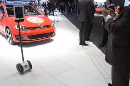 Volkswagen Introduces iPad-Centric Robot at 2015 Detroit Auto Show