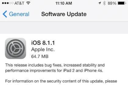 iOS 8.1.1 Update: Enhanced Stability
