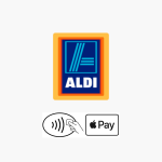 Apple Pay and Aldi logo