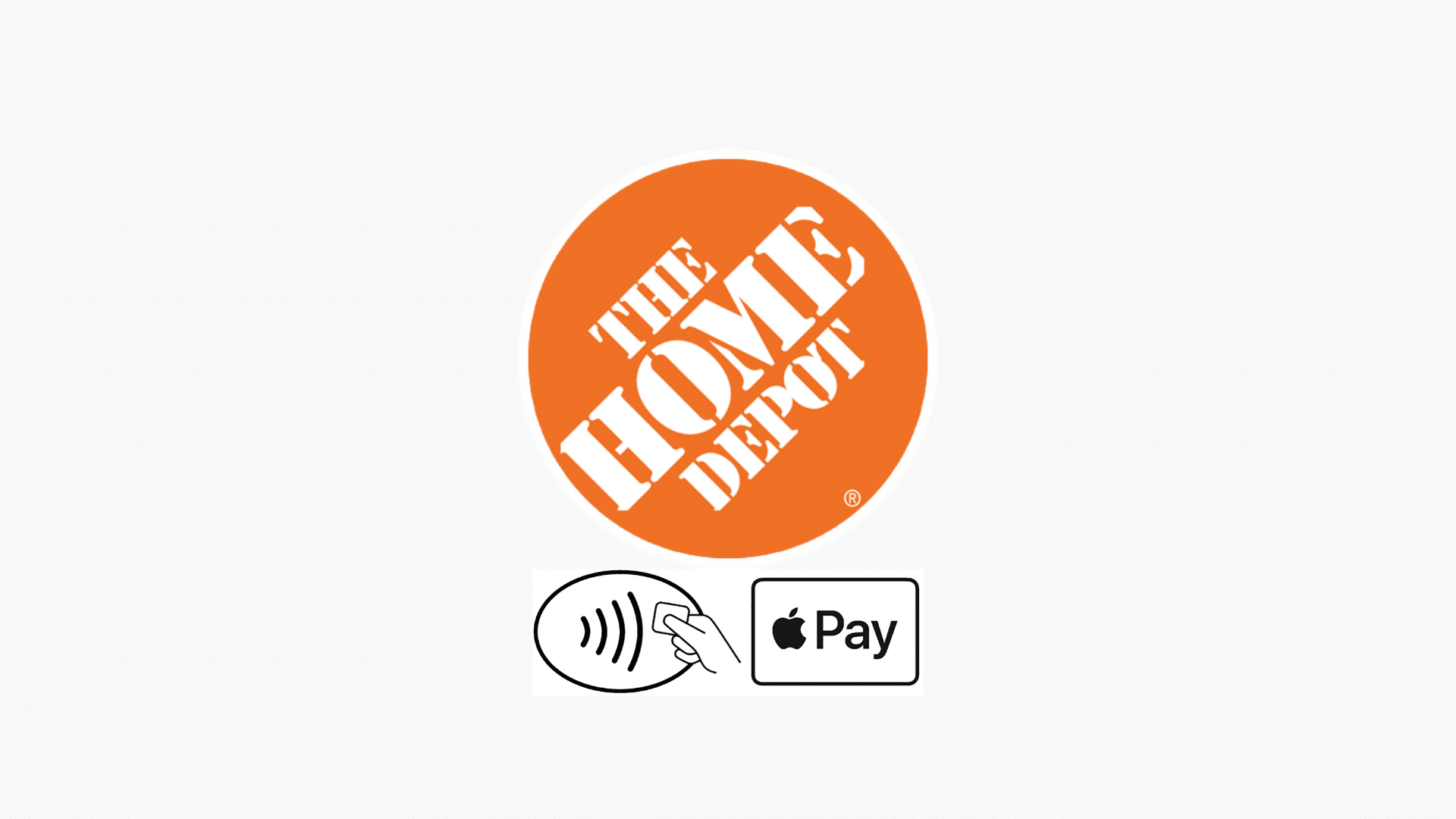 Home Depot and Apple Pay logo