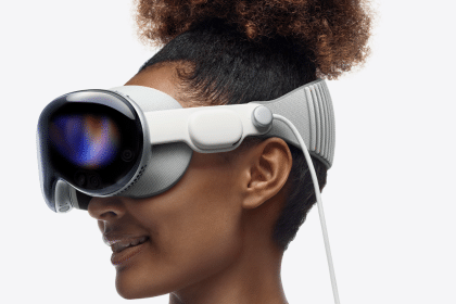 Girl Wearing the Apple Vision Pro