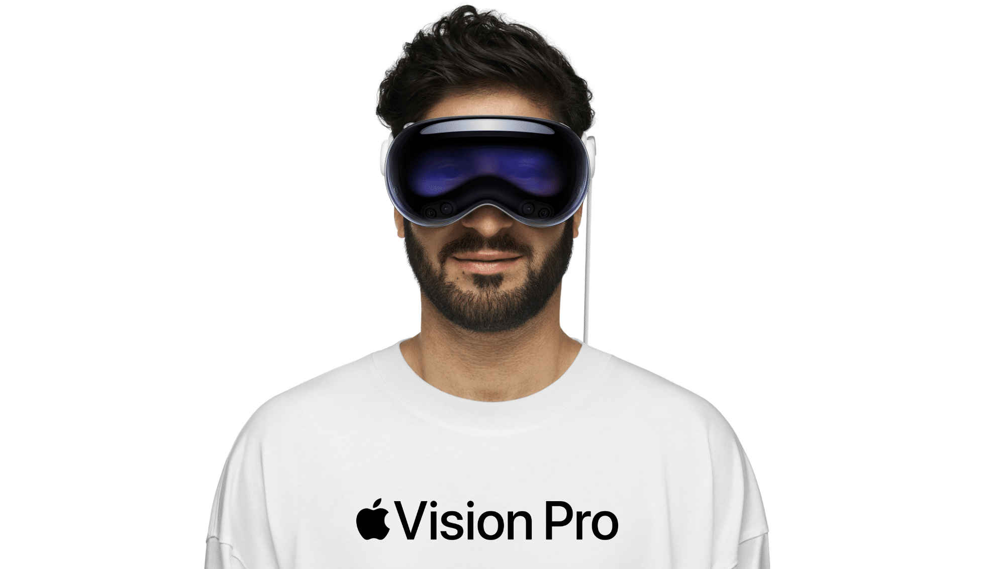 A Guy Wearing the Apple Vision Pro