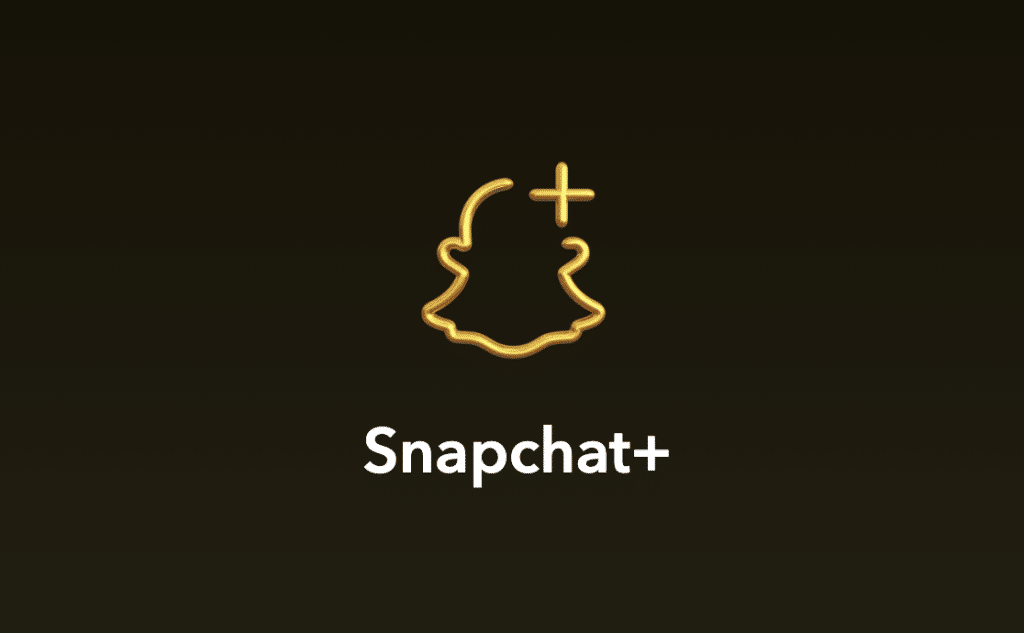 The Snapchat Plus logo on a black background