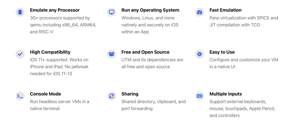 UTM SE App Features