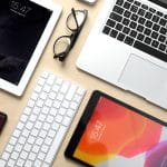 Apple Products displayed on a desk