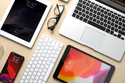 Apple Products displayed on a desk