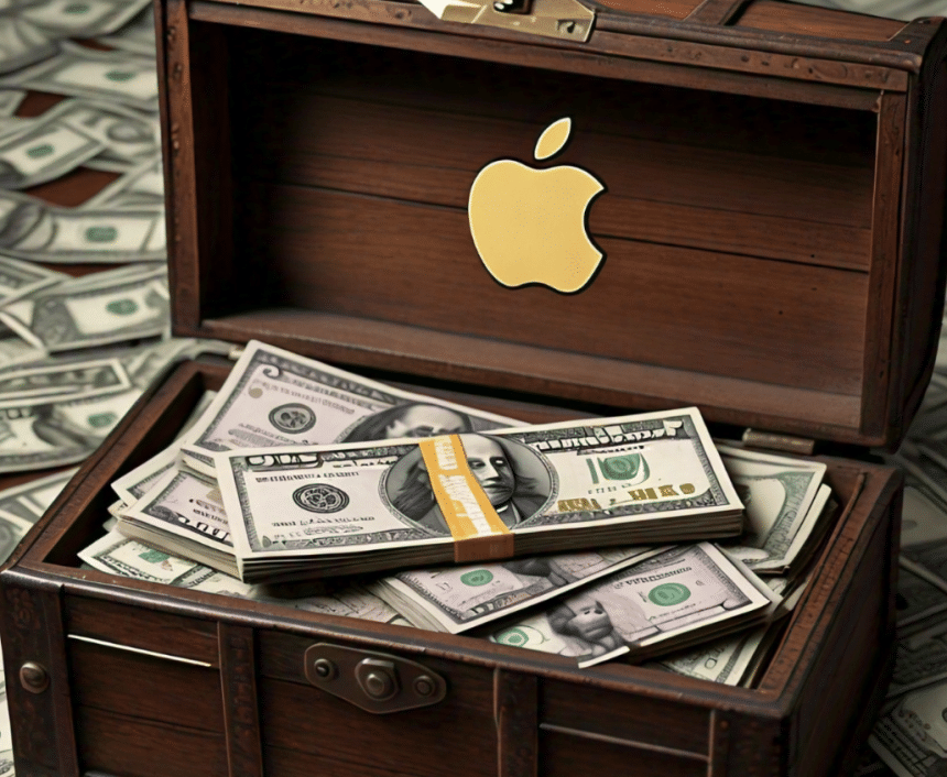 apple logo cash