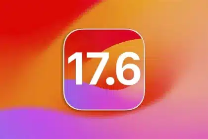 iOS 17.6 logo with a colorful background.