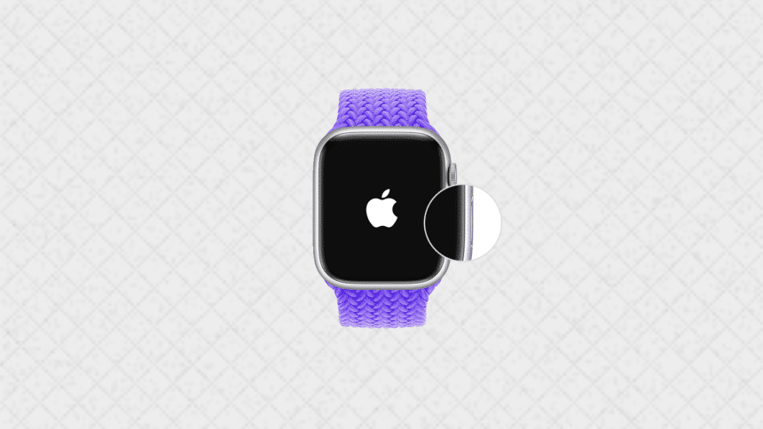 Apple Watch in purple color restarting