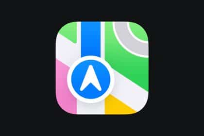 Apple Maps Icon with black background