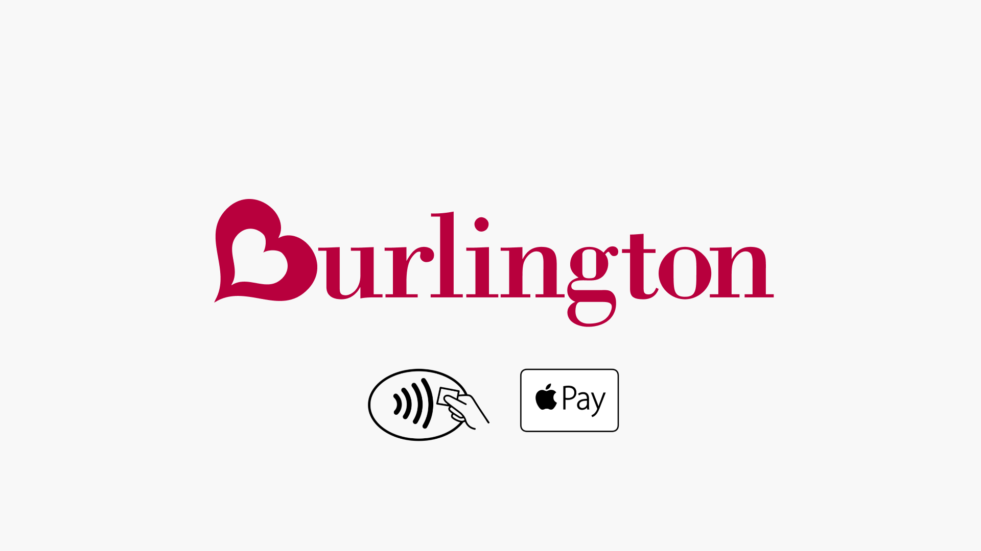 Burlington and Apple Pay logo