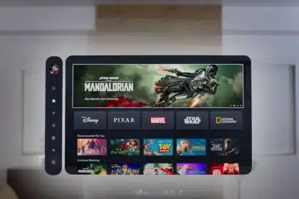 Disney+ menu on Apple Vision Pro.