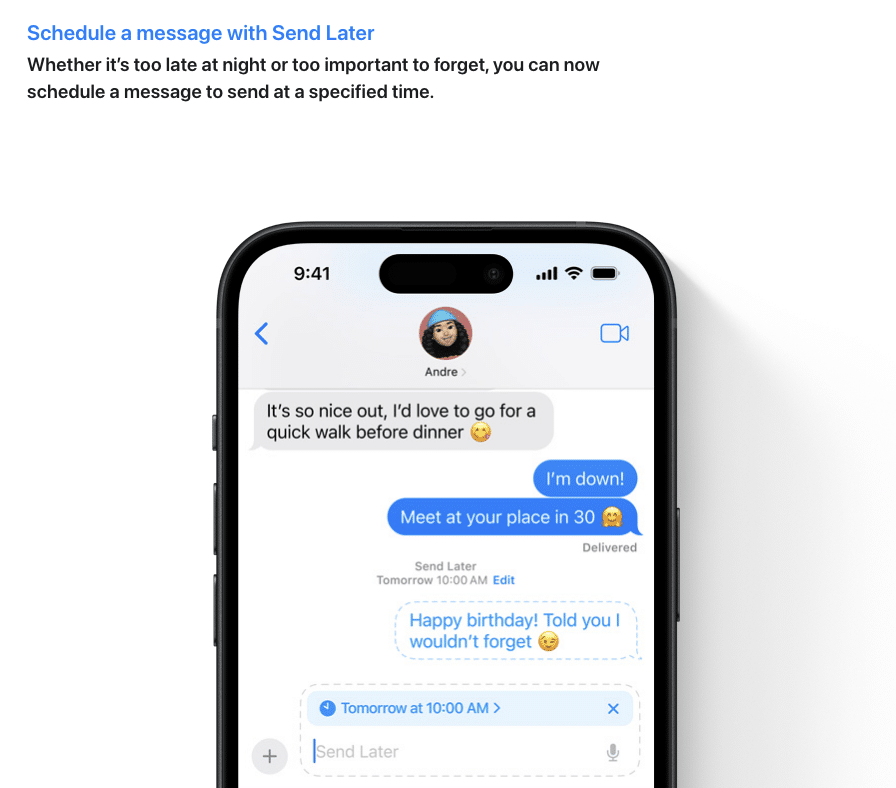 Messaging on iOS 18