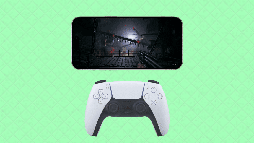 Playsation 5 Controller with an iPhone