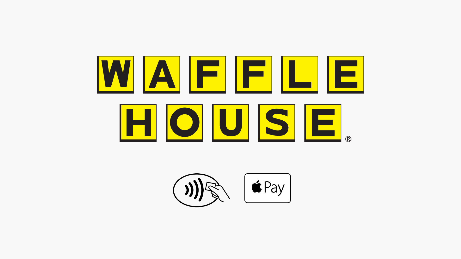 Waffle House and Apple Pay logo