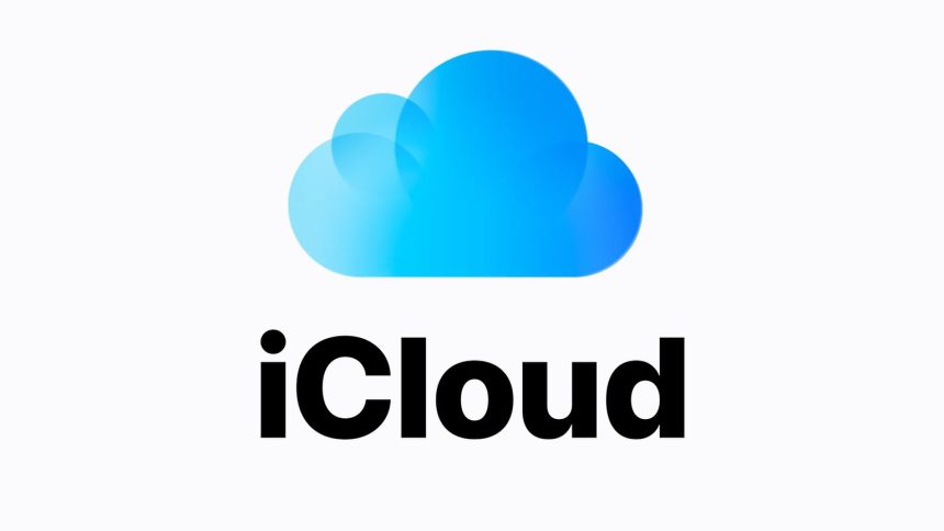 iCloud logo with a blue cloud icon above the black "iCloud" text.