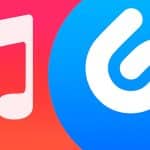 Apple Music and Shazam logos side by side.