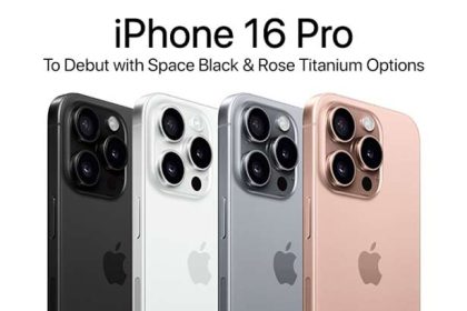 iPhone 16 Pro in four colour options.