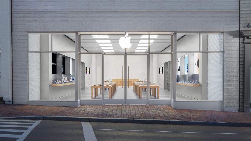 Exterior view of the Apple Store in Georgetown.