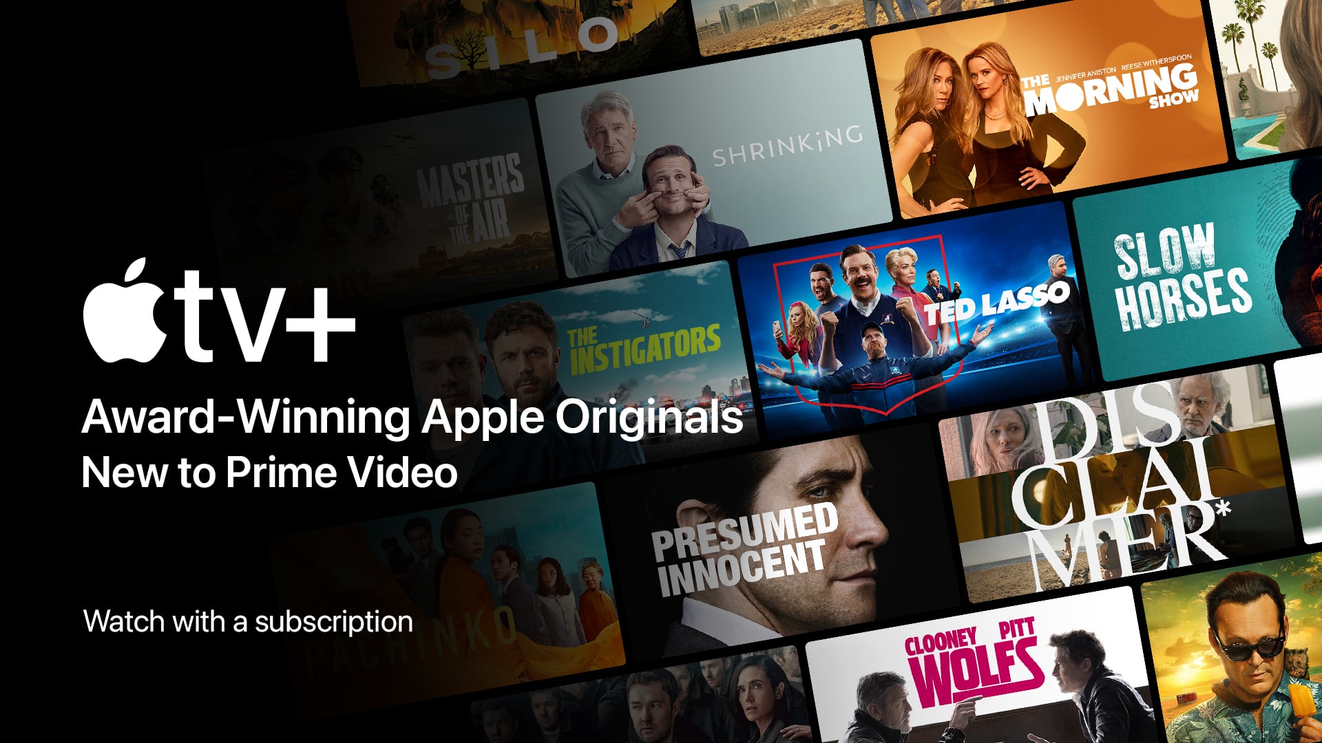 Apple TV+ originals on Prime Video.