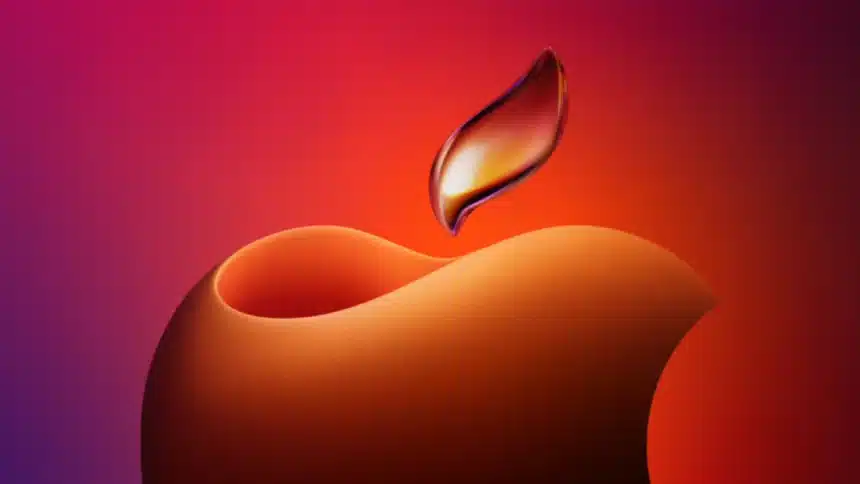 Apple's Diwali promotional logo with vibrant colors.