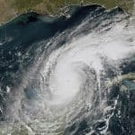 Satellite image of Hurricane Milton over the Gulf of Mexico.