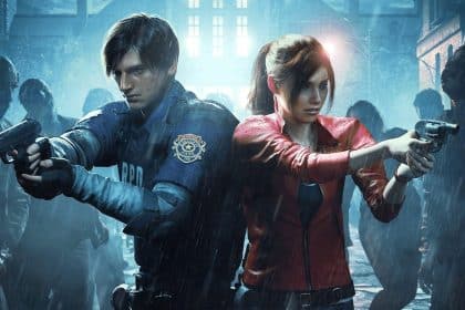 Leon and Claire in Resident Evil 2.