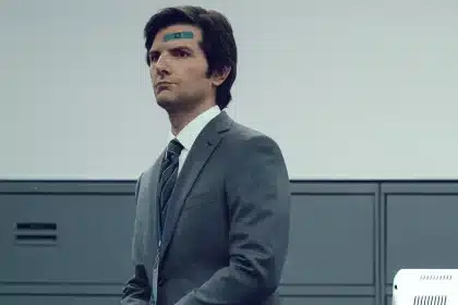 Adam Scott in Severance scene.