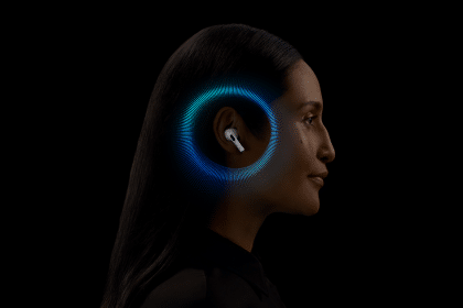 Woman wearing AirPods Pro 2.