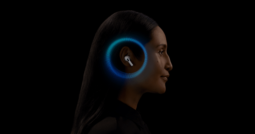 Woman wearing AirPods Pro 2.