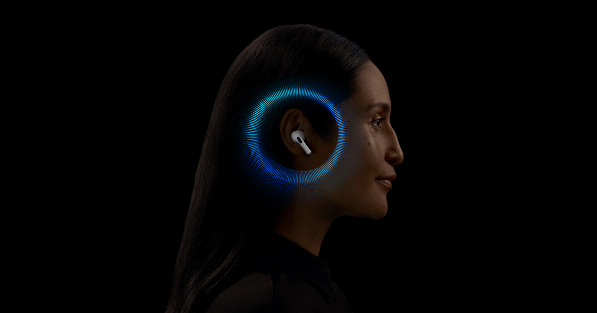 Woman wearing AirPods Pro 2.