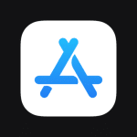 Apple App Store logo.