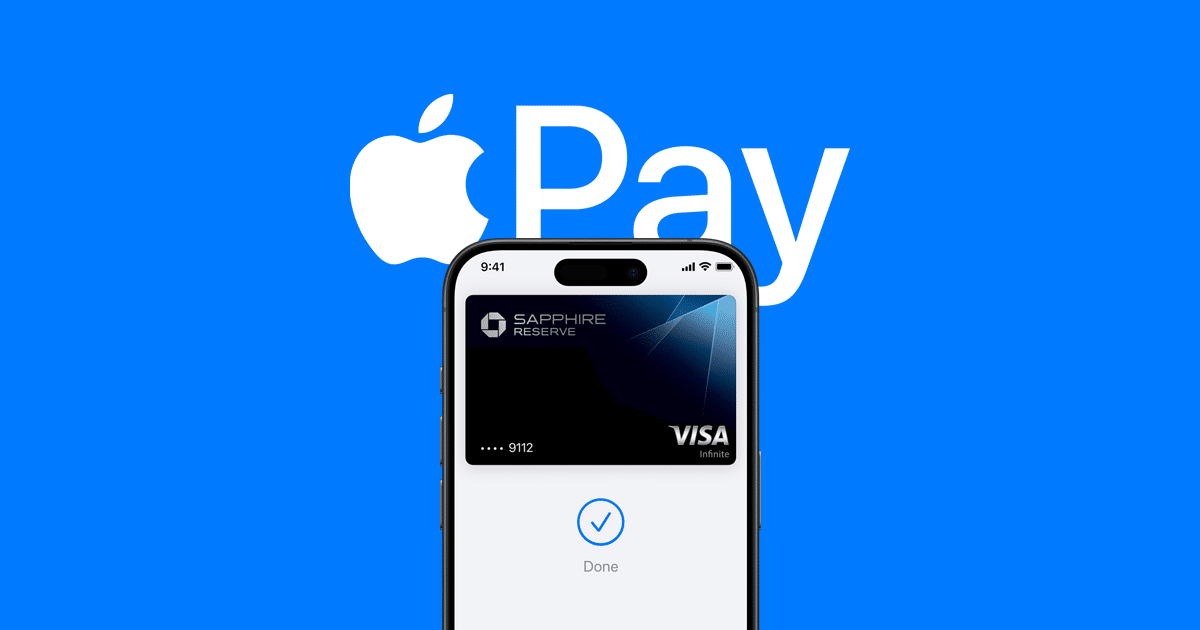 Apple Pay on iPhone screen.