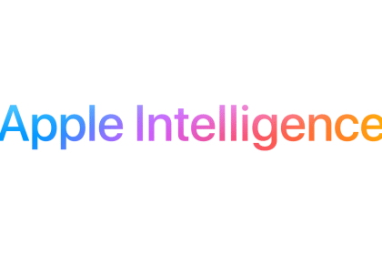 Apple Intelligence logo in gradient colours.