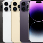 iPhone 14 Pro Max in multiple colors.