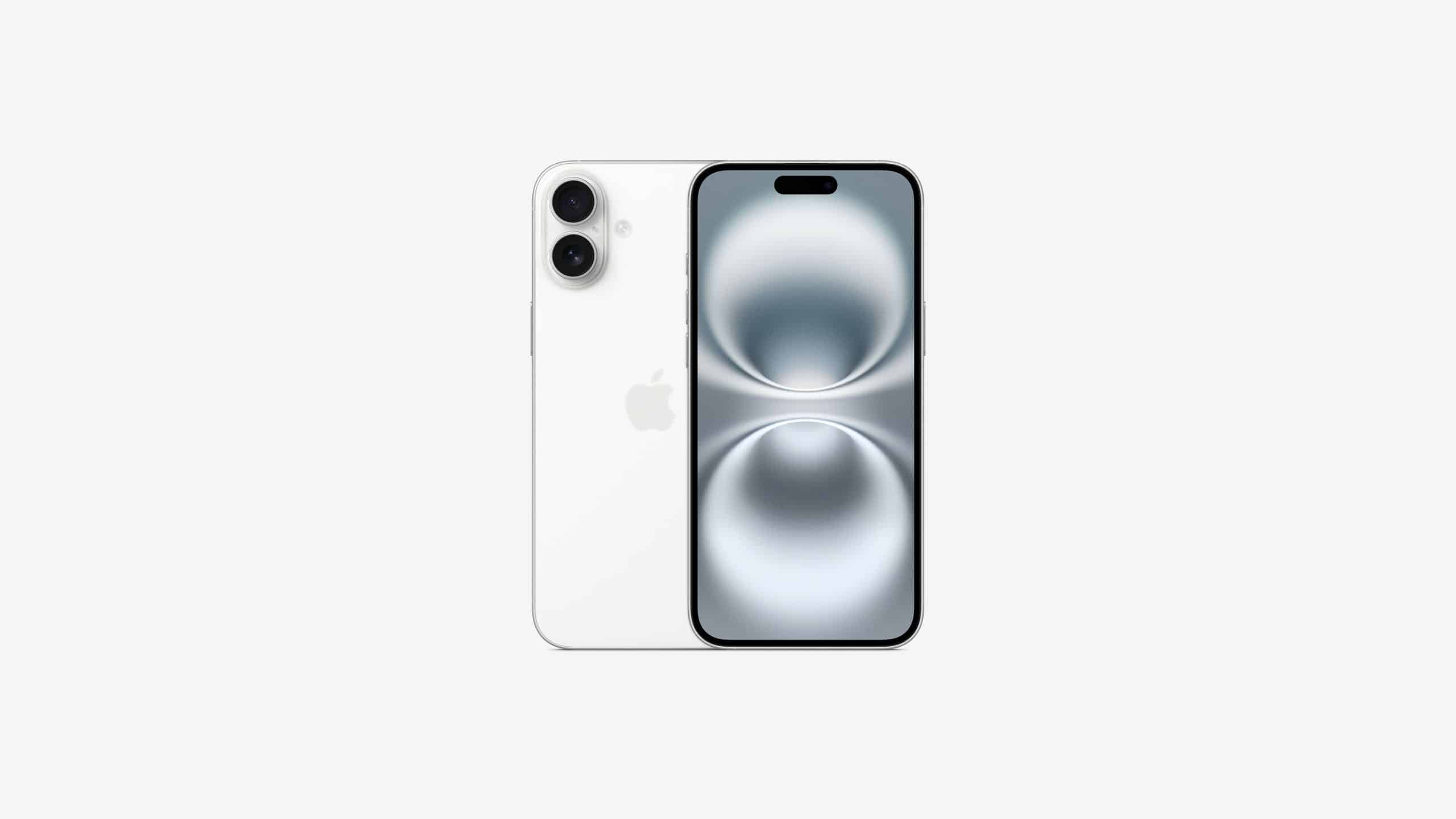 iPhone 16 front and back view