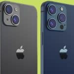 Two iPhone 17 models with different camera setups.