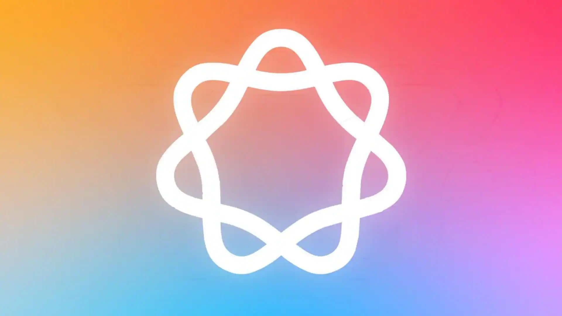 Apple AI logo on gradient background.