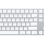 Apple Magic Keyboard with numeric keypad.