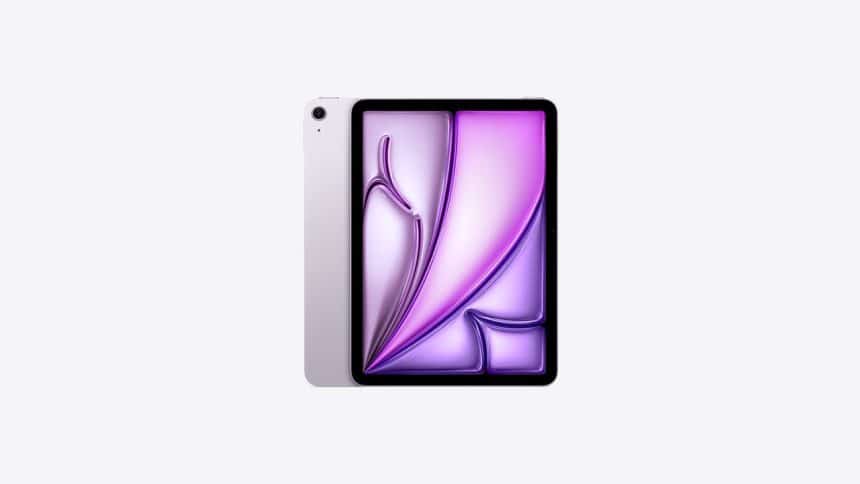 Purple iPad with a sleek display.