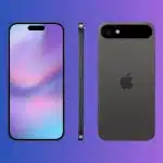 Concept design of the iPhone 17 front and back.