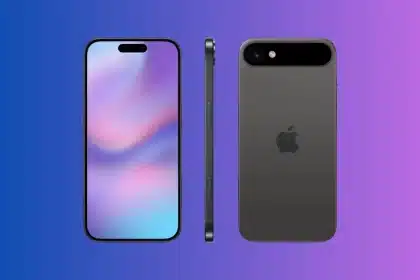 Concept design of the iPhone 17 front and back.