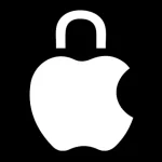 Apple logo with a padlock symbol.