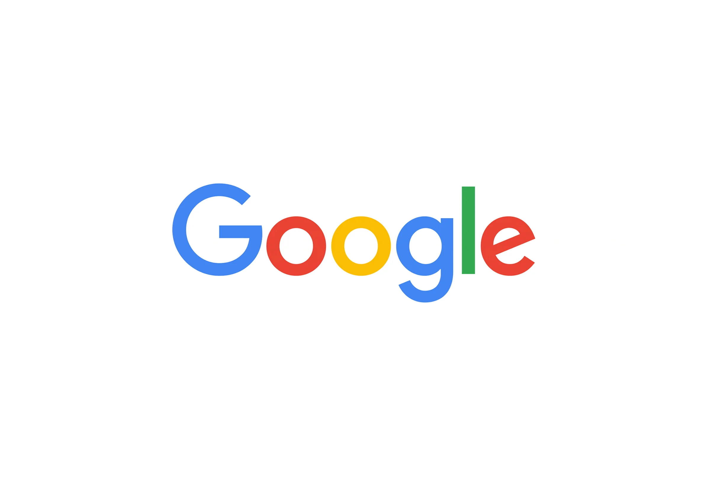 Google logo on a white background