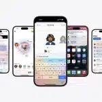 iOS 18.2 features on iPhones, including Genmoji and Writing Tools.