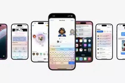 iOS 18.2 features on iPhones, including Genmoji and Writing Tools.