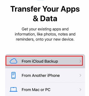 icloud from icloud backup