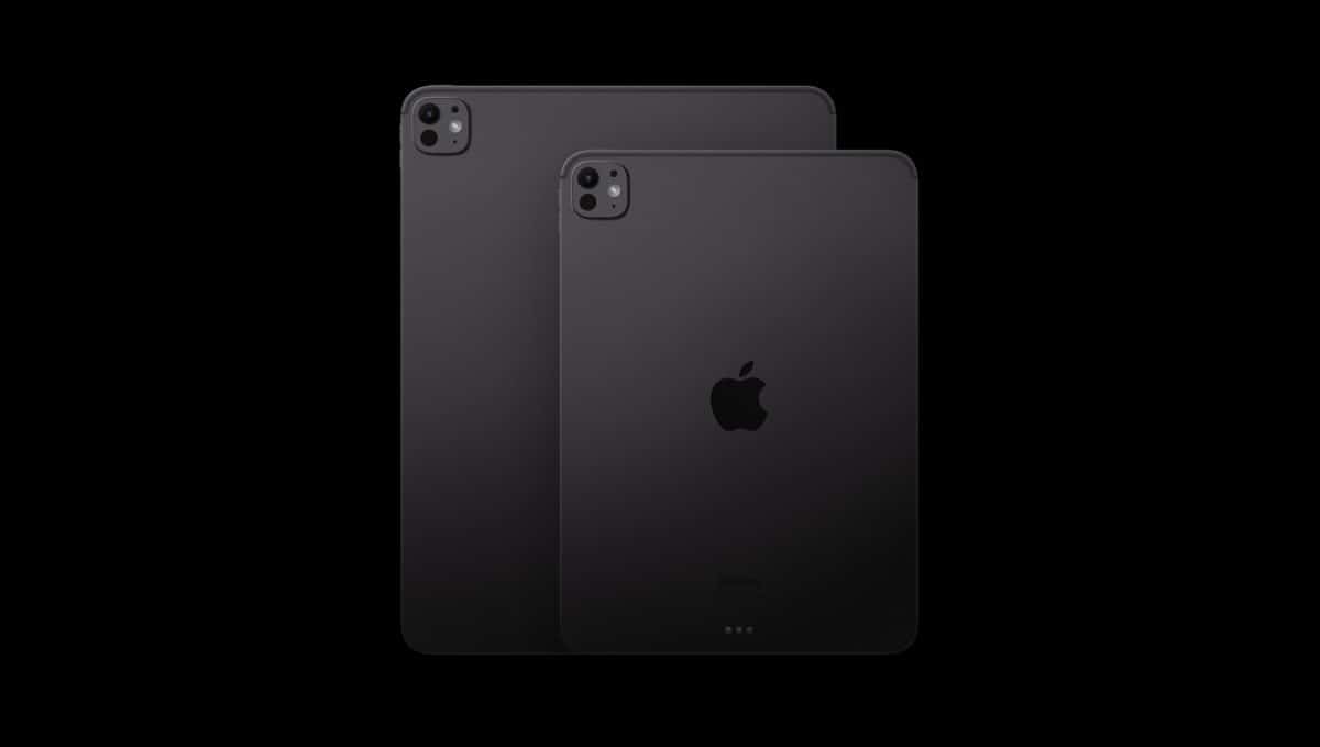 Back view of two iPad Pro models.