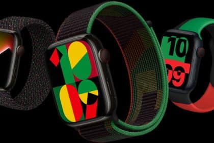 Apple's Black Unity Watch Bands featuring Pan-African-inspired designs.